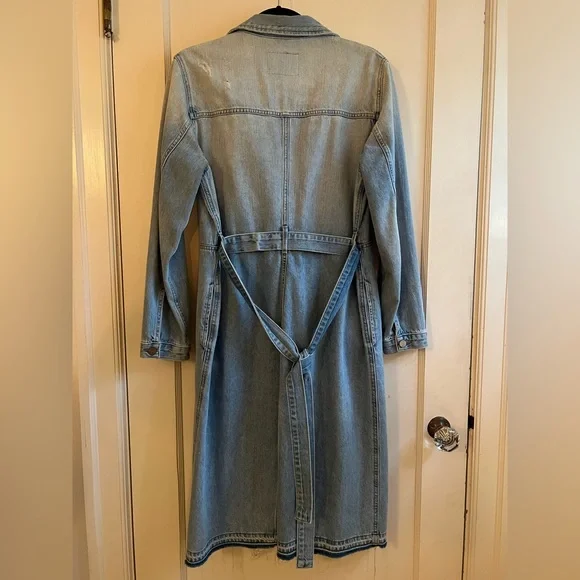 Anthropologie • Sanctuary Ramsey Denim Duster Trench size Small - Picture 4 of 6